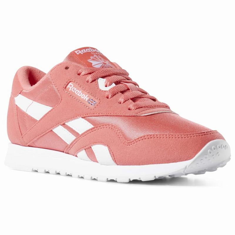 Reebok Classic Nylon Color Tenisky Panske - Ruzove/Biele FY6433HF